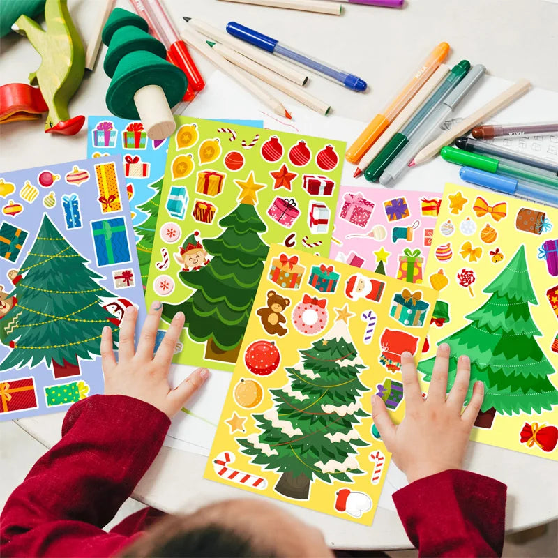 Xmas Tree Stickers™ - Construye tu propio milagro navideño - Adhesivos navideños