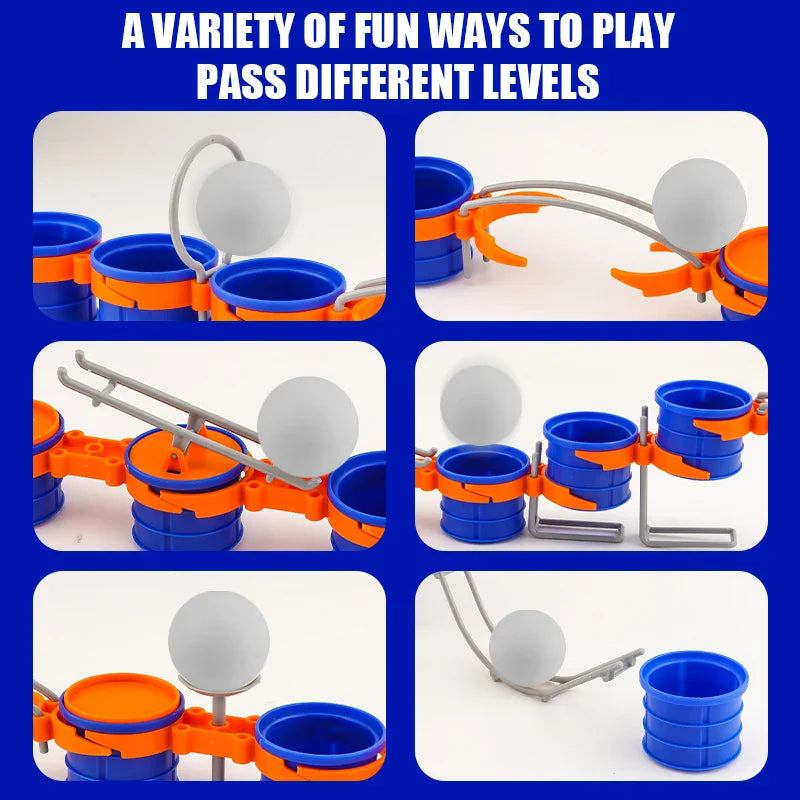 Cup Jump Ball Game – Activo e interactivo – Juego de mesa Puff Ball
