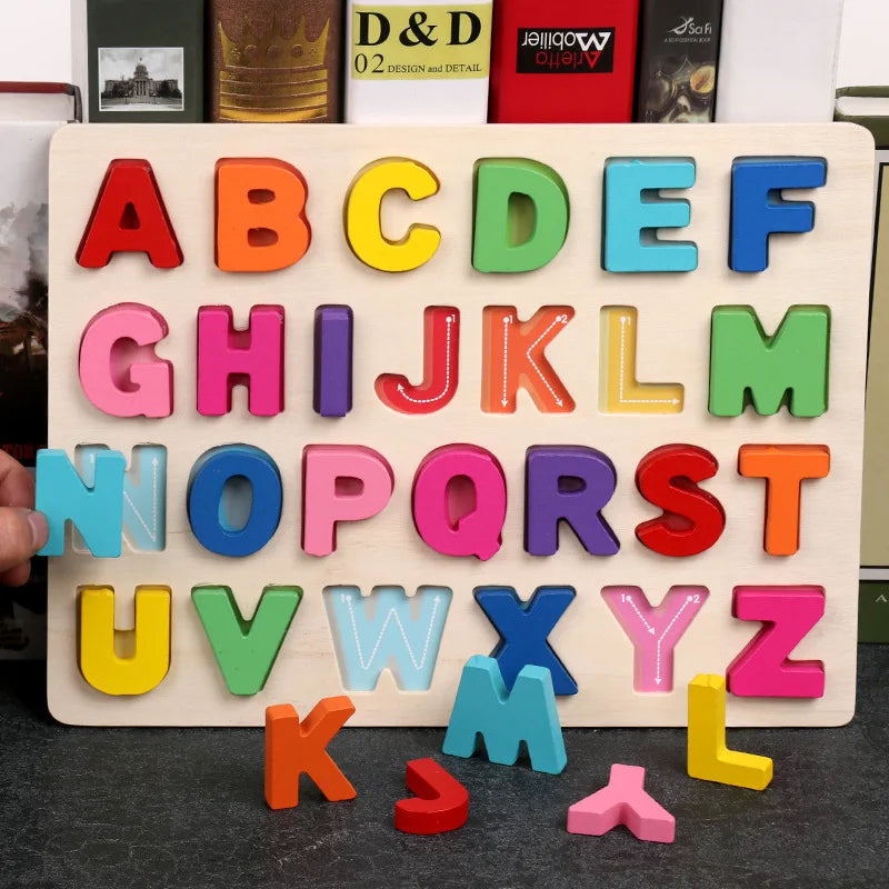 AlphaBlocks – De madera y educativo: rompecabezas de letras en 3D