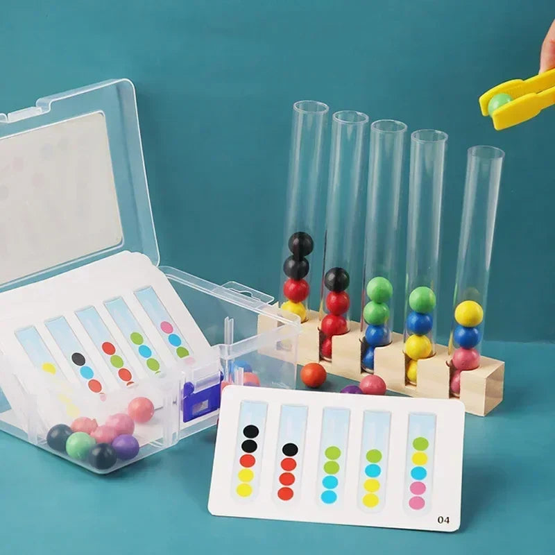 Tube Clip Beads™ - Rompecabezas delgado - Tubos para cuentas de colores