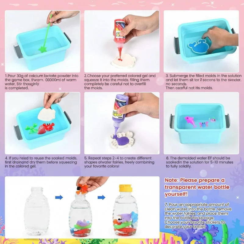Magic Gel Water Beads – Creativo y sensorial – Set de juego «Formas de agua»