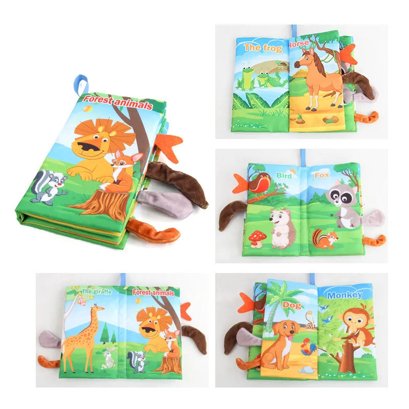 Soft Tail Book™ – Diversión con cola blanda – Libros sensoriales de animales