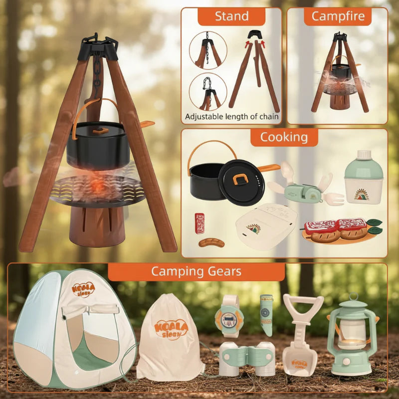 Kids Camping Adventure – Aventurero e interactivo – Set de acampada