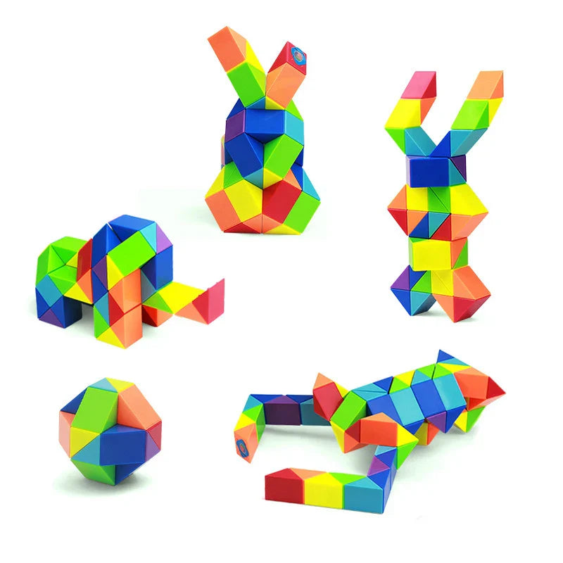 Rainbow Twister™ - Fold and Play Slim - Cubo rompecabezas de colores