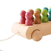 Thumbnail for Pop & Roll – Motricidad y fantasía – Juego de coches de madera para muñecas