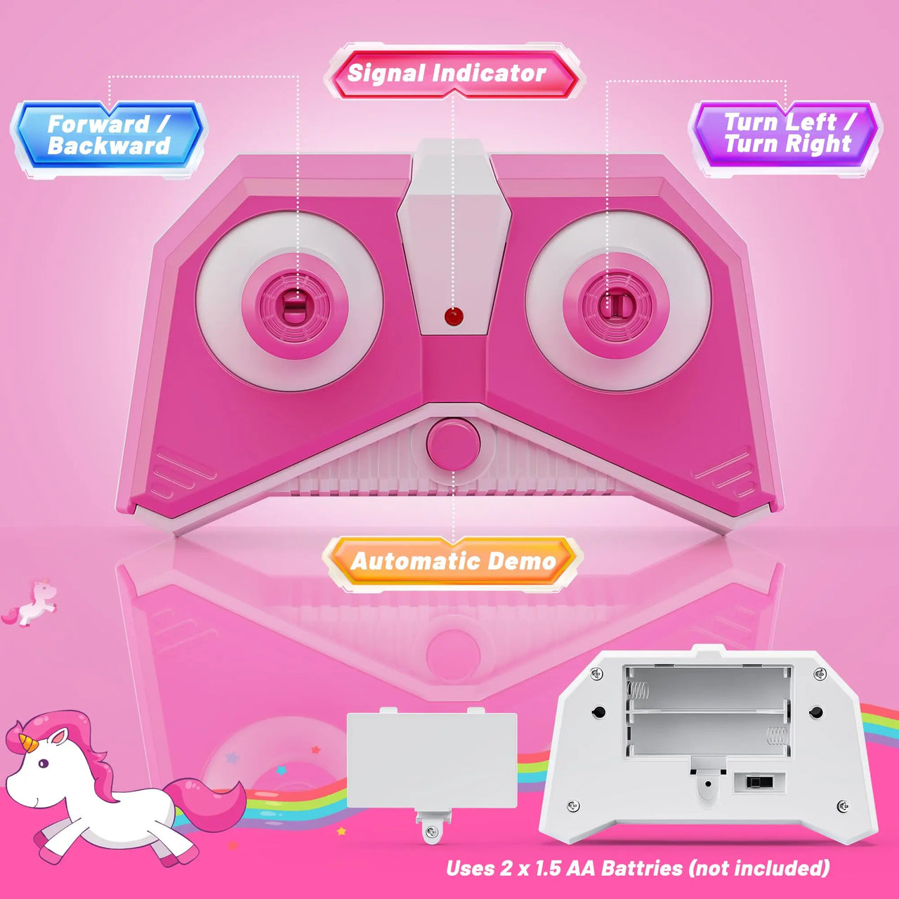 GlowRide – Colorido y activo: coche RC Unicornio
