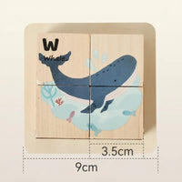 Thumbnail for WoodMind – Creativo y educativo: rompecabezas de madera con animales Montessori 6 en 1