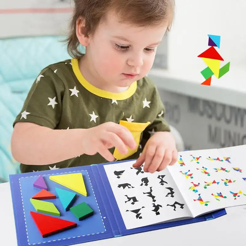 Woods™ - Fomentar el pensamiento lógico - Puzzle Tangram de madera