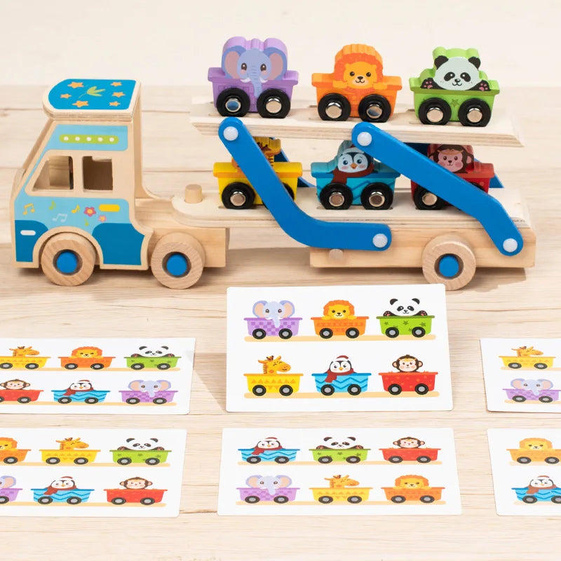 CargoMatch – Creativo y educativo: camión de madera