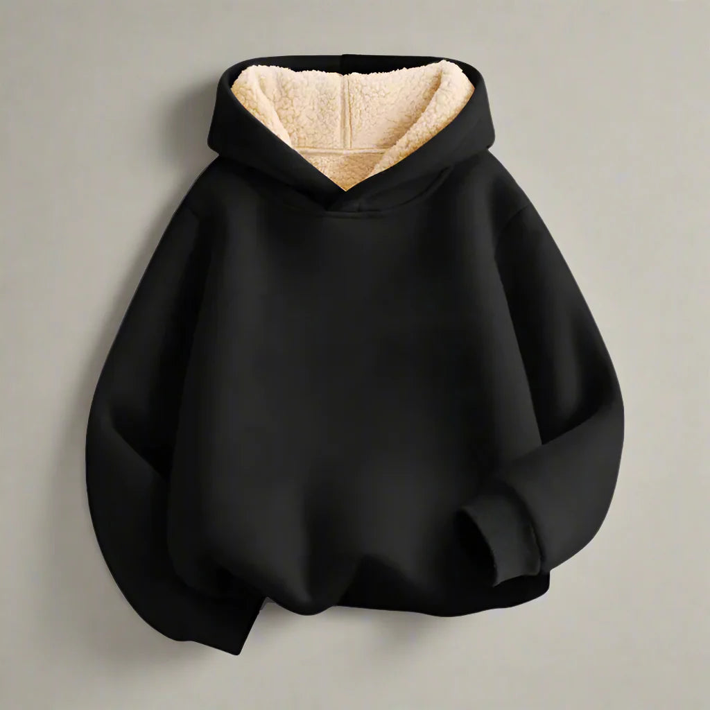 MiniFashion – Cómoda y holgada: sudadera con capucha informal