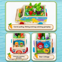Thumbnail for Montessori Animal Matching Toy – Educativo e interactivo: cochecito con rompecabezas