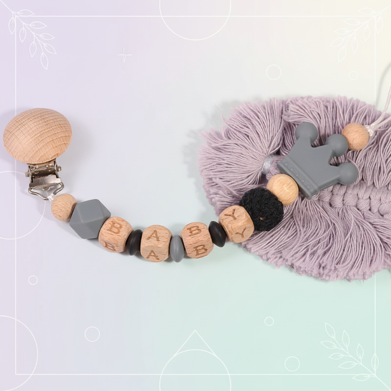Personalized Pacifier Chain – Seguro y elegante: llavero para chupete personalizado