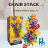 Chair Stack™ - Interactivo y estimula la creatividad - Juego de apilar sillas