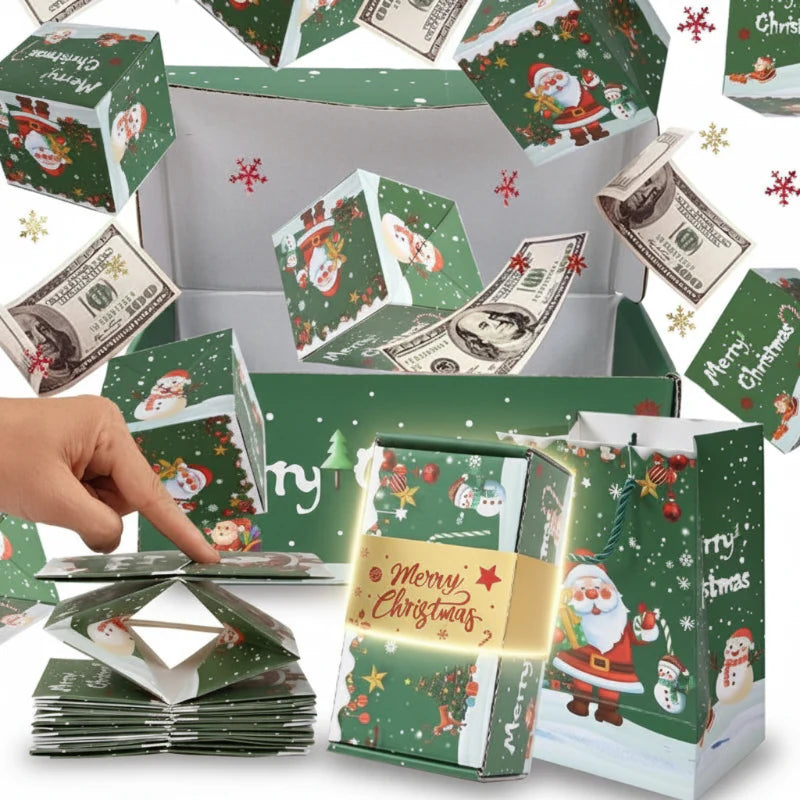 MerryPop – Mágico y sorprendente – Caja regalo de Navidad con dinero