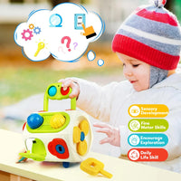 Thumbnail for Montessori Busy Cube™ – Práctico para llevar - Cubo de actividades