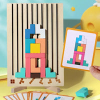 Thumbnail for Puzzle Totem™ – Piensa y construye – Juego de puzzle de madera