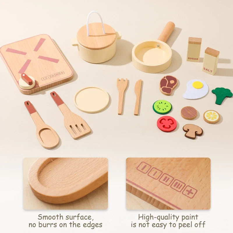 Woods™ - Mini-Chefs On The Move - Set de cocina de madera