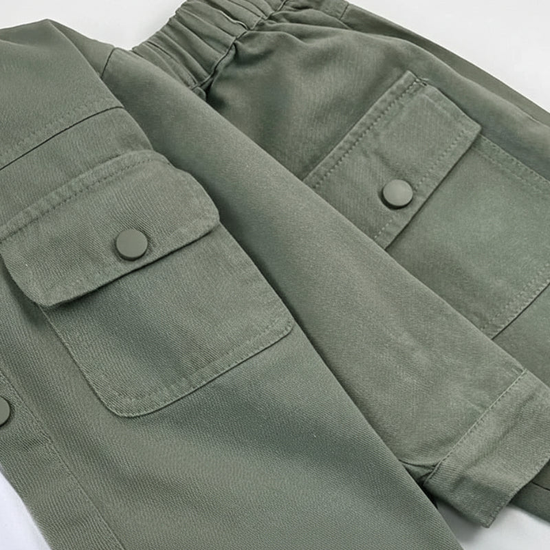 Boys Fashion – Moderno y cómodo – Conjunto cargo para niños
