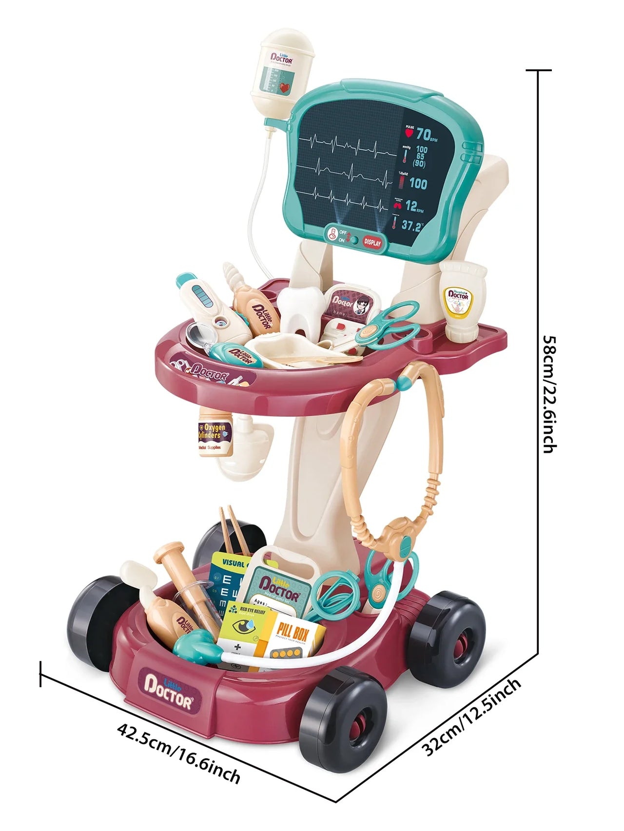 Mini Medic - Cuidado e inteligencia - Juego de juguetes para carro de médico