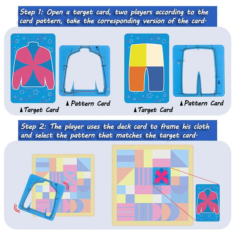 Tailor Master™ – Entrenar la coordinación de manos y ojos – Juego de cartas Tailor