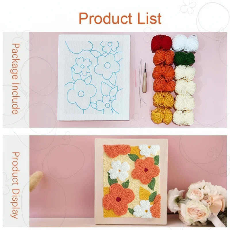 BloomCraft – Creativo y hecho a mano – Kit de inicio para bordar