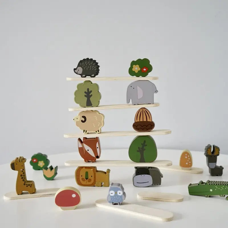 Animal Stackers™ - Apilado delgado - Animales de madera Juguetes apilables