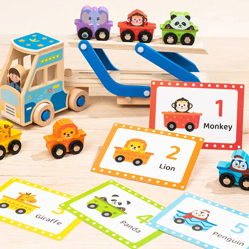 CargoMatch – Creativo y educativo: camión de madera