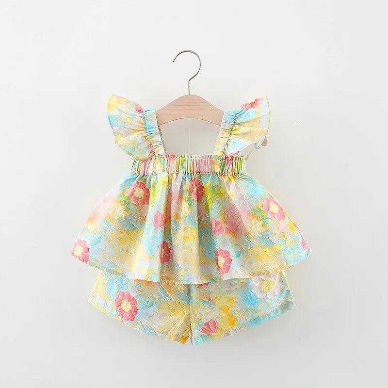 Mini Fashion™ - Flor de verano Chic - Vestido de verano estampado Peonía