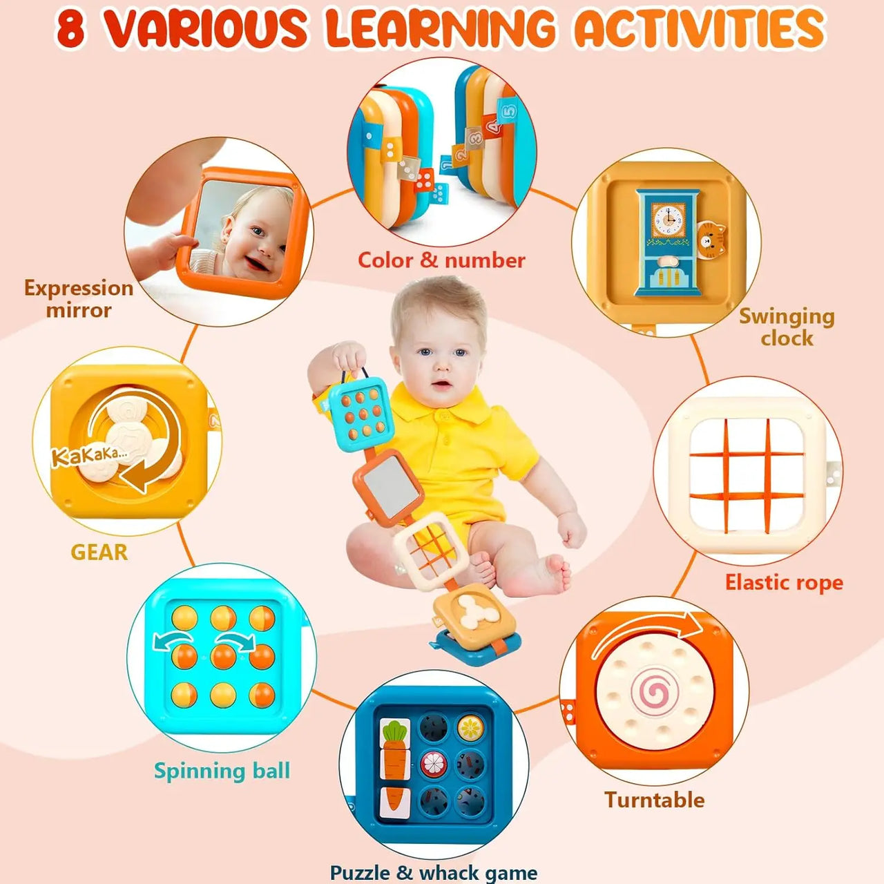 MiniAdventures – Creativo y educativo – Tablero de actividades para bebés que viajan