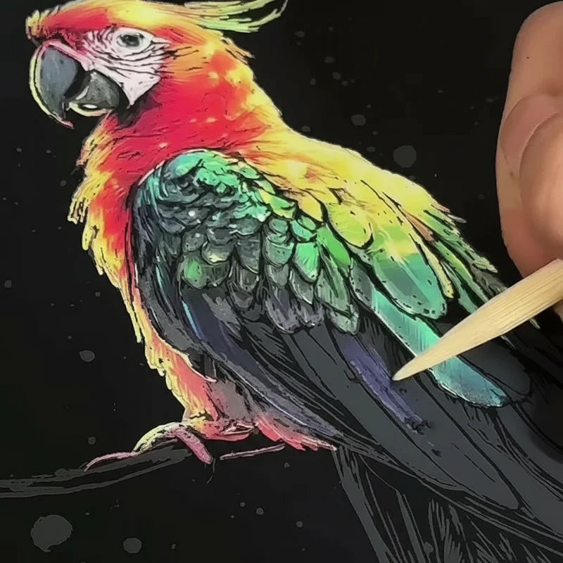 GlowArt – Glow-in-the-dark – Set de tarjetas rasca y gana