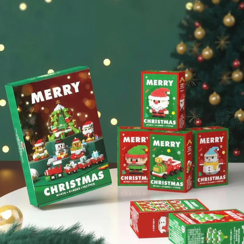 HolidayBlocks – Alegre y decorativo: mini bloques de construcción navideños