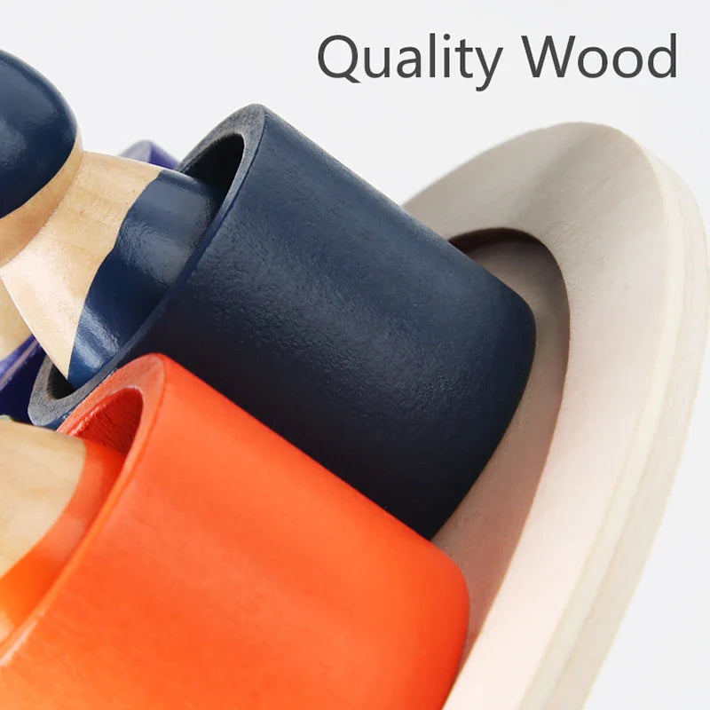 Rainbow Puzzle™ – Coloridos y creativos - Juguetes clasificadores de madera