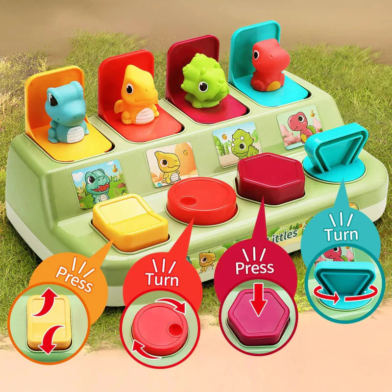 Pop Up Activity Toy – Descubrir y aprender: juguetes sensoriales para bebés