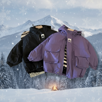 Thumbnail for LiloWear – A prueba de viento y repelente al agua: chaqueta cortavientos con capucha para niños