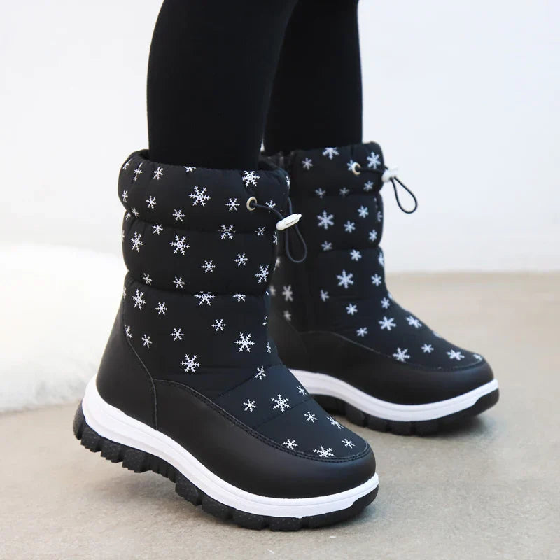 Mini Fashion™ - Cálidas e impermeables - Botas de nieve con estrellas