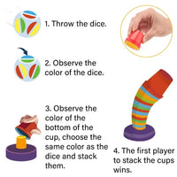 Thumbnail for Color Cups™ - Apilado inteligente - Juego de tazas apilables