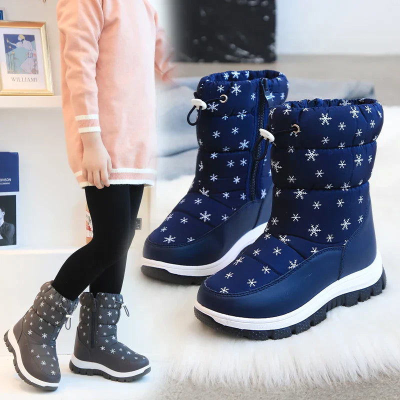 Mini Fashion™ - Cálidas e impermeables - Botas de nieve con estrellas