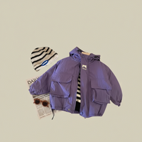 Thumbnail for LiloWear – A prueba de viento y repelente al agua: chaqueta cortavientos con capucha para niños