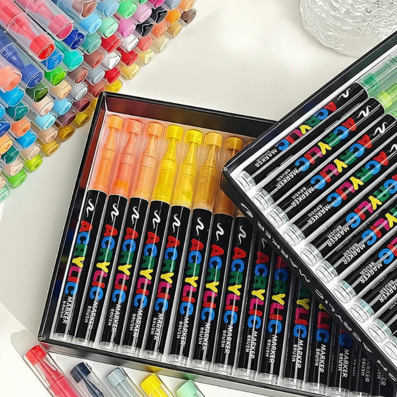 ColorCraft – Creativo y sostenible – Rotuladores acrílicos con punta de pincel