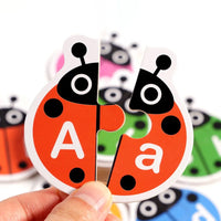 Thumbnail for Wooden Letter Matching Game – Aprendizaje y juego – Rompecabezas del alfabeto