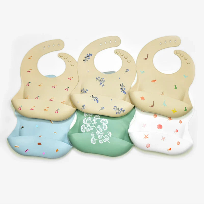Silicone Bib - Impermeable y a la moda - Babero de silicona