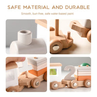 Thumbnail for TrainCount –  Clásico y educativo: tren Montessori de madera