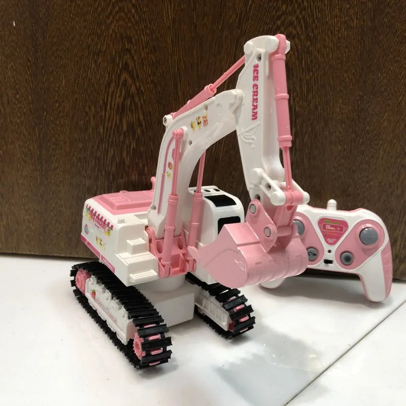 Pink Power Digger™ – Fiesta de excavación para niñas - Excavadora a control remoto