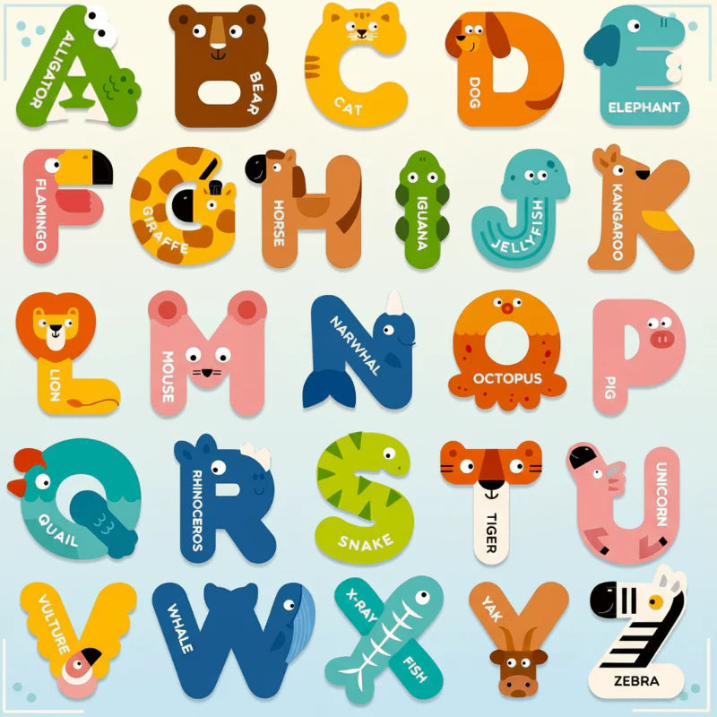 Magnetic Alphabet – Aprender y jugar – Set de letras imantadas