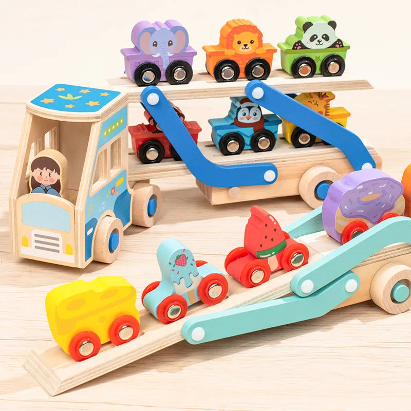 CargoMatch – Creativo y educativo: camión de madera