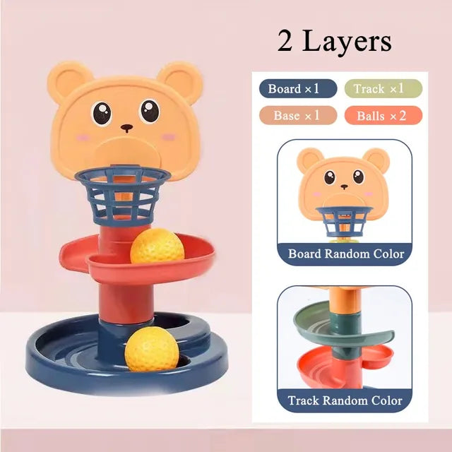 BambinoBoost™ slide and stacking play set - Tobogán de bolitas