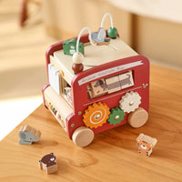 Thumbnail for BusyRide – Educativo y versátil: autobús de actividades Montessori de madera