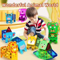 Thumbnail for Animal Magnetic Building Blocks™ - Magnetic Building Magic - Bloques magnéticos de animales