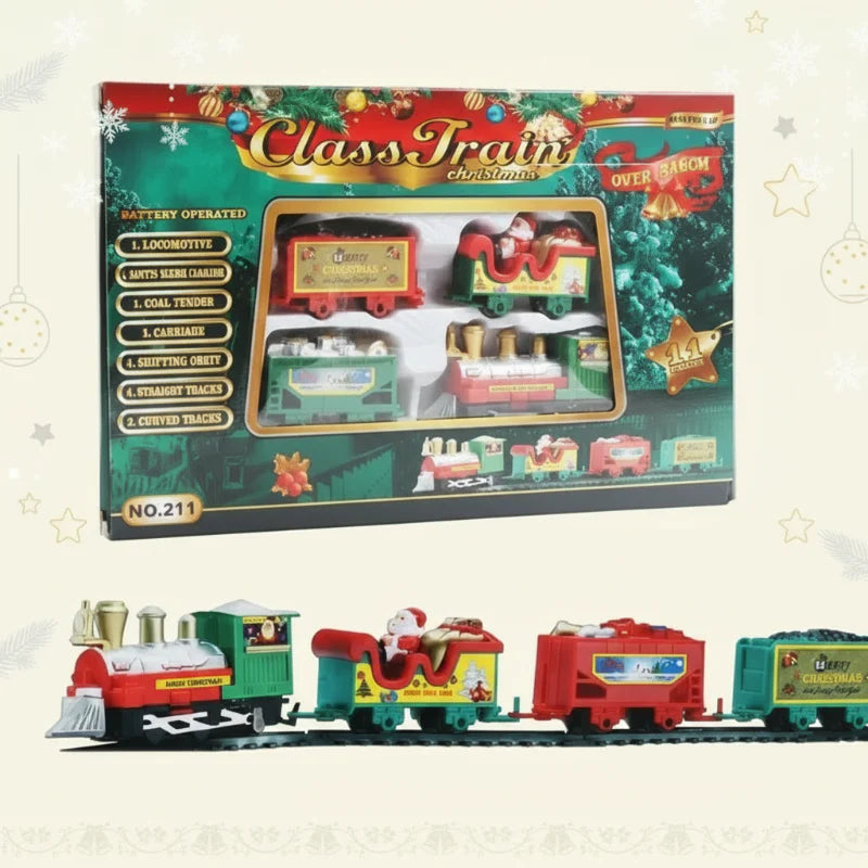 XmasTrain – Festivo y divertido – Set de tren eléctrico para Navidad