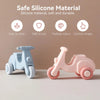 Montessori Silicone Toy Car – Seguro y apto para morder: juguete de silicona con forma de vehículo para morder